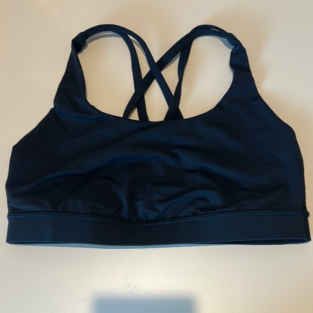 Lululemon Energy Bra, a popular sports bra known for its comfort and versatility